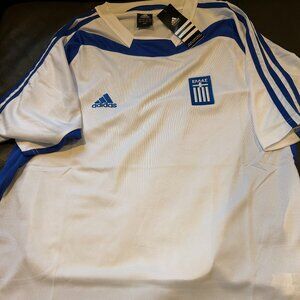 GREECE National Soccer Team JERSEY Men's Sz M,L,XL,2XL NWT by Adidas